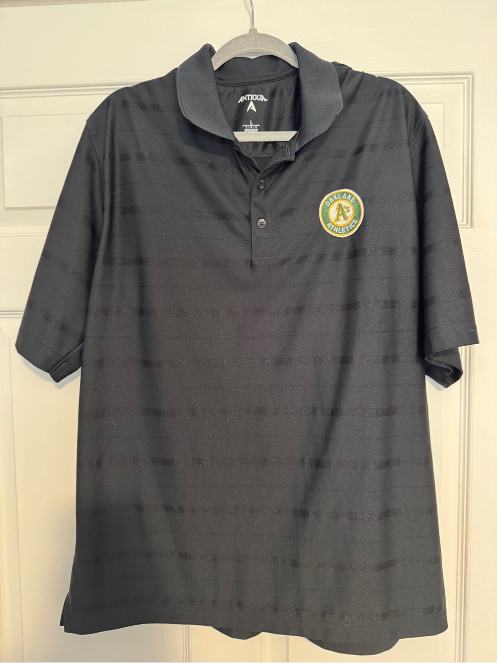 Antigua Oakland Athletics Men's Black Polo Shirt